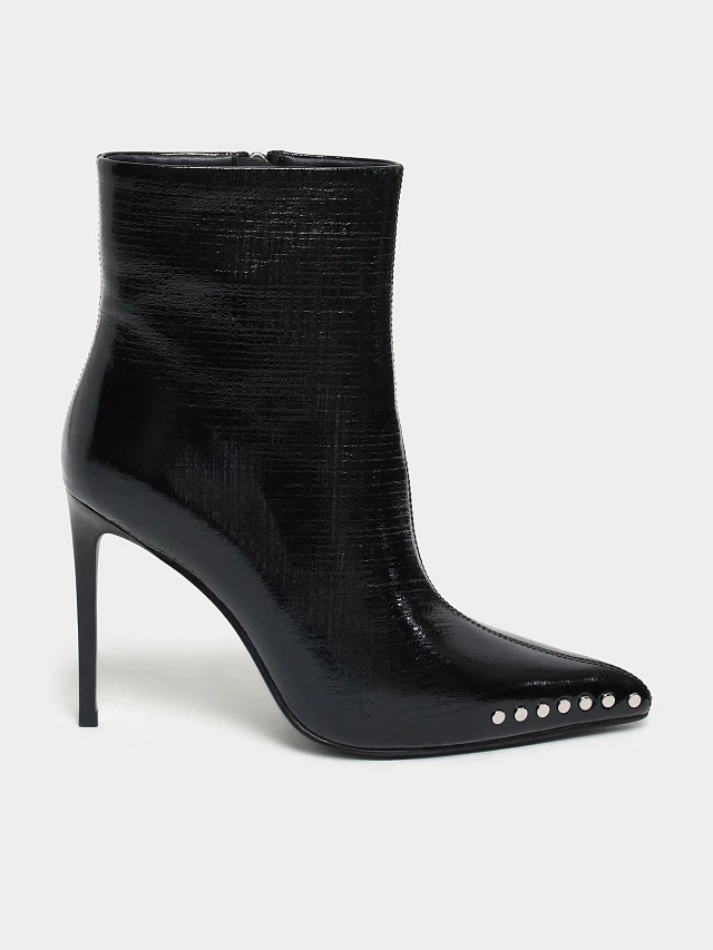 Полусапоги женские демисезонные, цвет черный, натуральный наплак 1493929 | 1