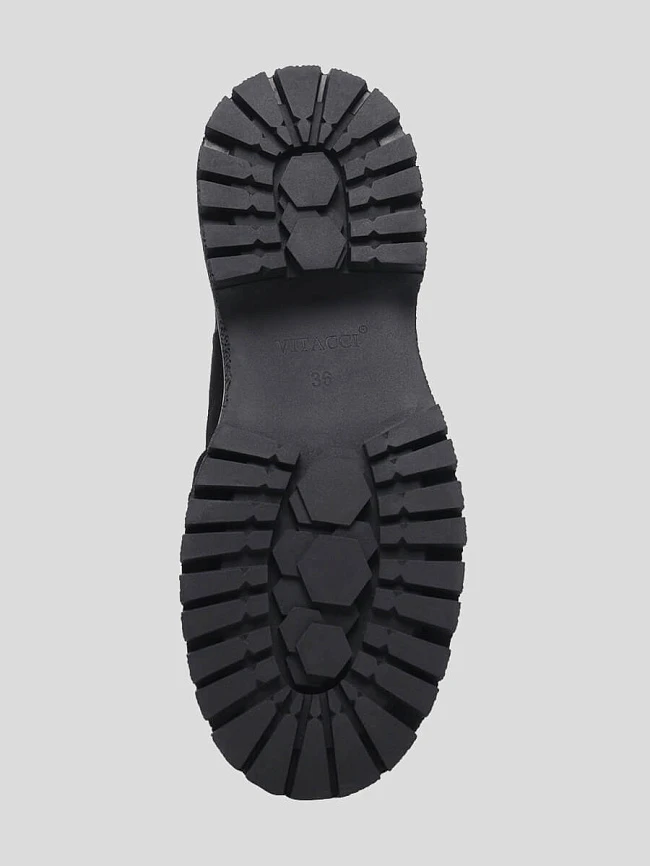 Лоферы женские всесезонные, цвет черный, натуральный спилок 1847618 | 5