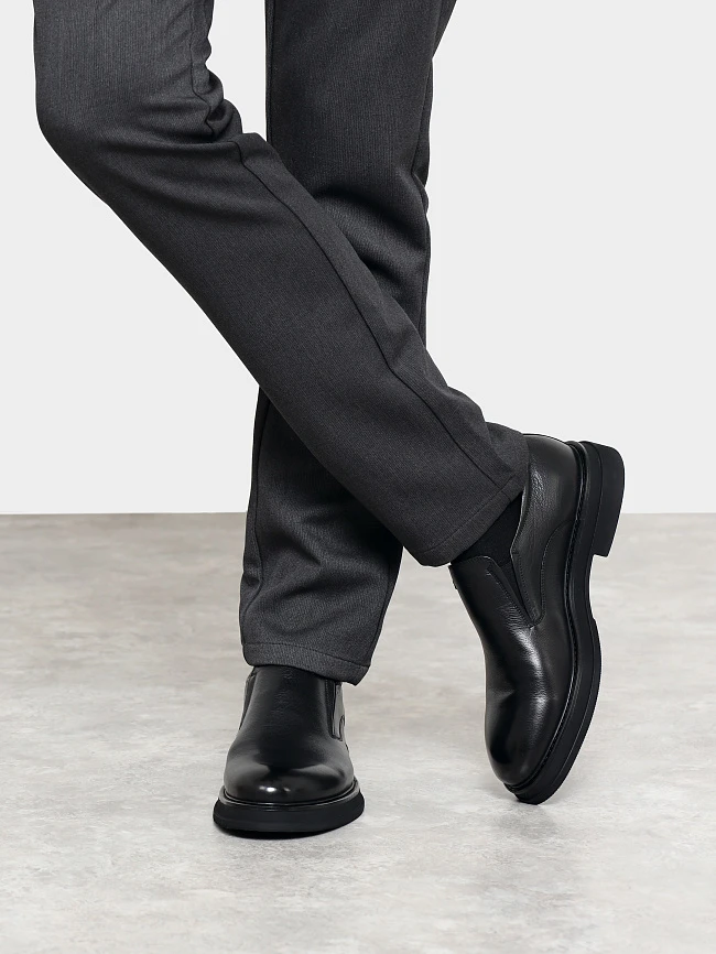 Туфли мужские всесезонные, цвет черный, натуральная кожа M1022902 | 9