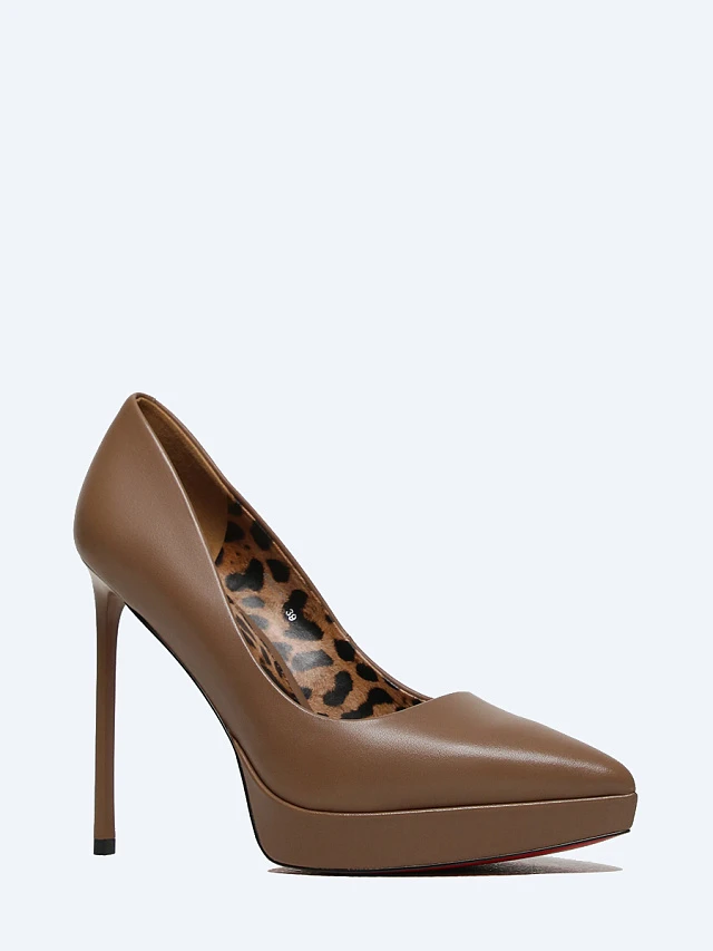 Туфли 496274 женские цвет бежевый, натуральная кожа 496274 | 1