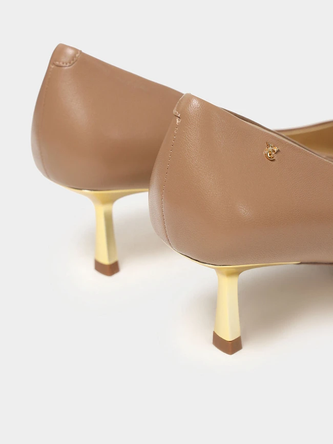 Туфли женские всесезонные, цвет бежевый, натуральная кожа 1494270 | 7