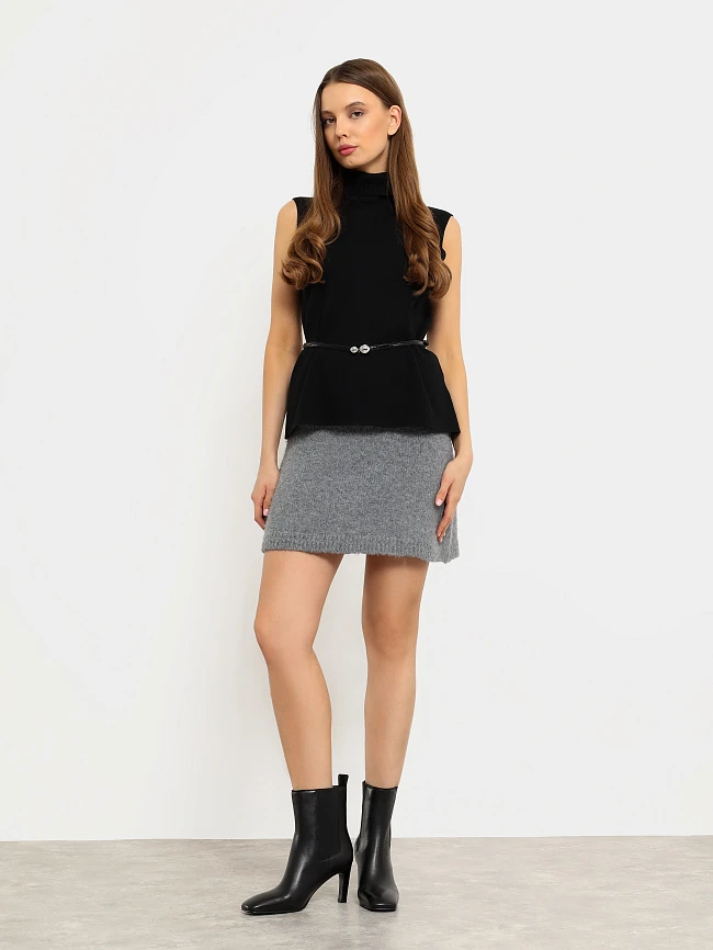 Сапоги женские демисезонные, цвет черный, натуральная кожа 1731100 | 13