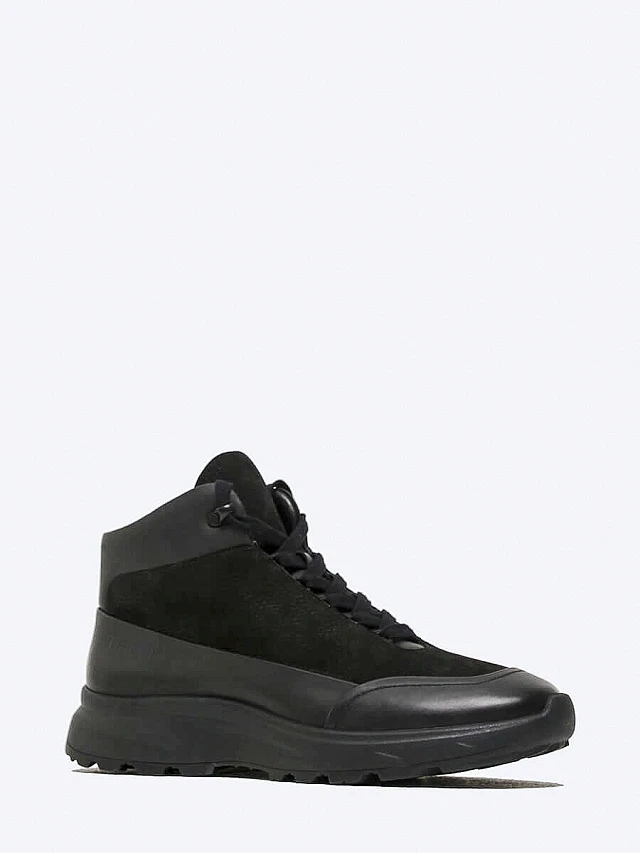 Ботинки мужские зимние, цвет черный, натуральная кожа/натуральный спилок M1782078M | 1