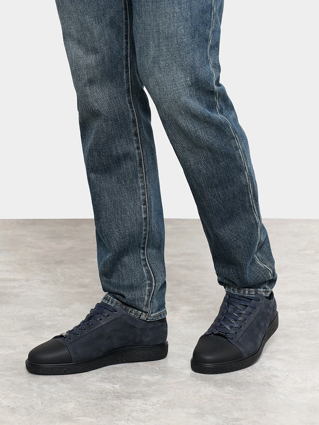 Кеды мужские демисезонные, цвет синий, натуральный нубук/натуральная кожа M1782543 | 7