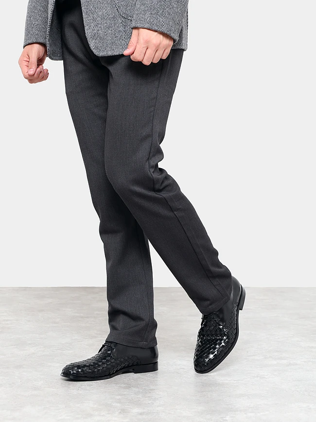 Полуботинки мужские всесезонные, цвет черный, натуральная кожа M1022385-1 | 6