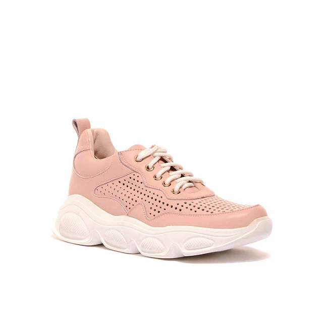 Кроссовки 1842246 женские цвет розовый, натуральная кожа 1842246         | 1