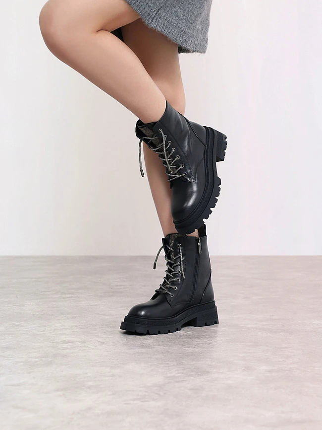 Ботинки женские зимние, цвет черный, натуральная кожа 1013331M | 8