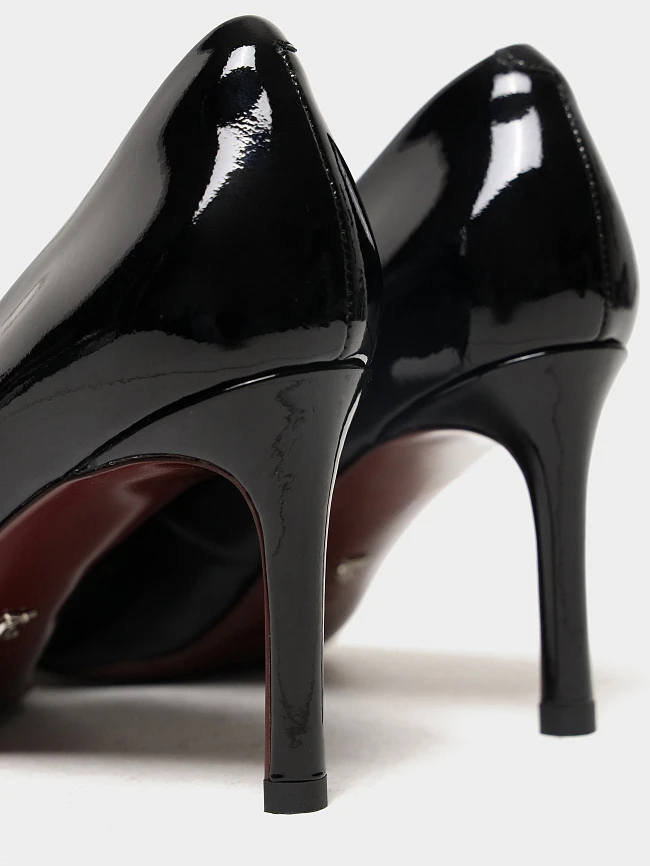 Туфли женские всесезонные, цвет черный, натуральная лаковая кожа 497321 | 6