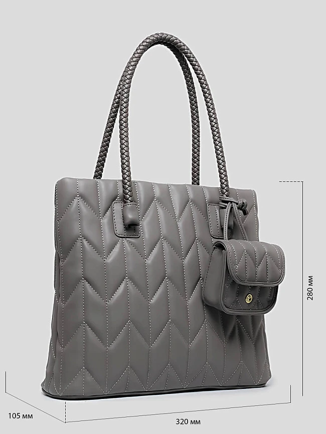 Сумки BD1289-07 женскии цвет серый, искусственная кожа BD1289-07       | 2