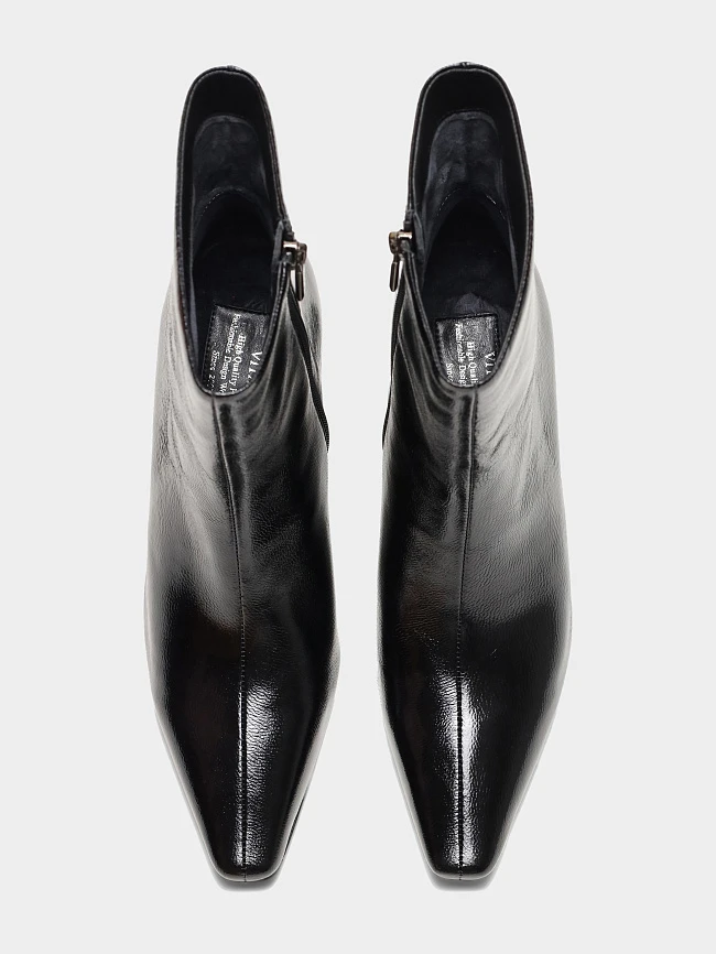 Полусапоги женские всесезонные, цвет черный, натуральный наплак 944224 | 5