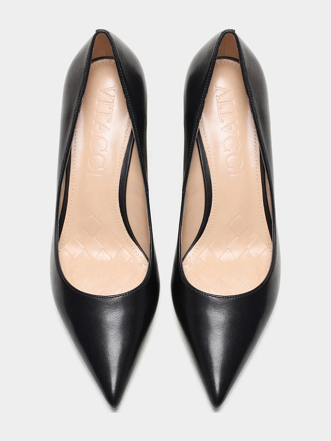 Туфли женские всесезонные, цвет черный, натуральная кожа 497056 | 5