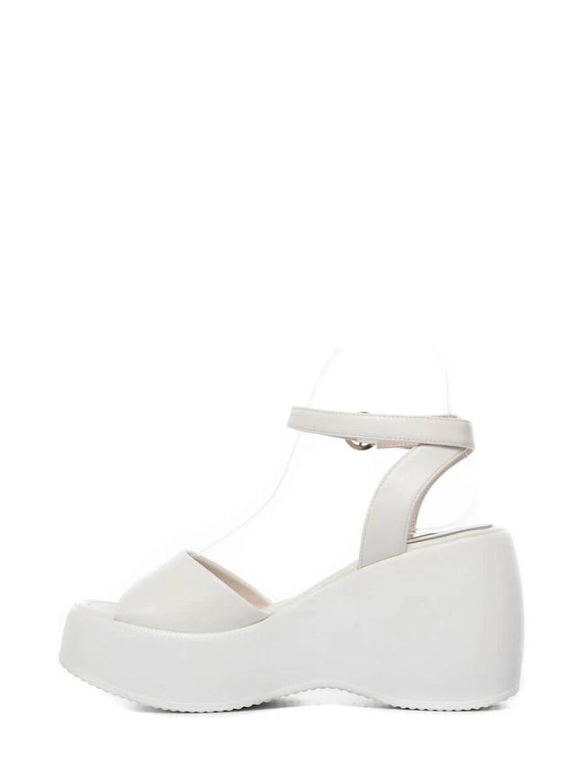 Босоножки 1395558 женские цвет белый, натуральная кожа и полимерные материалы 1395558         | 3