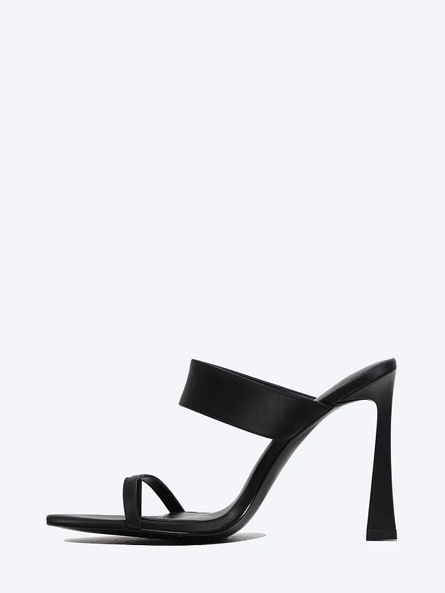 Сабо женские летние, цвет черный, натуральная кожа 1493245 | 3