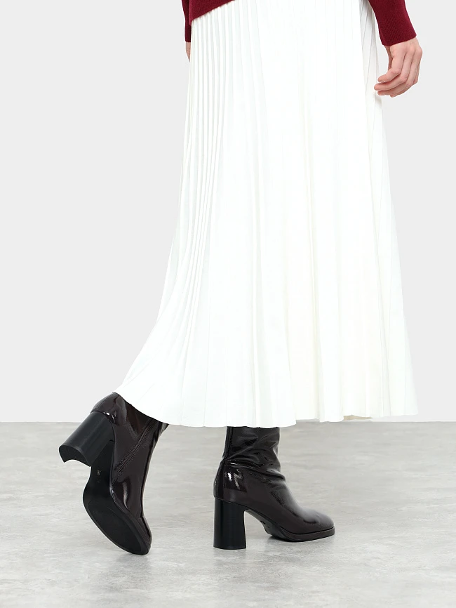 Полусапоги женские демисезонные, цвет бордовый, натуральный наплак 944271 | 8