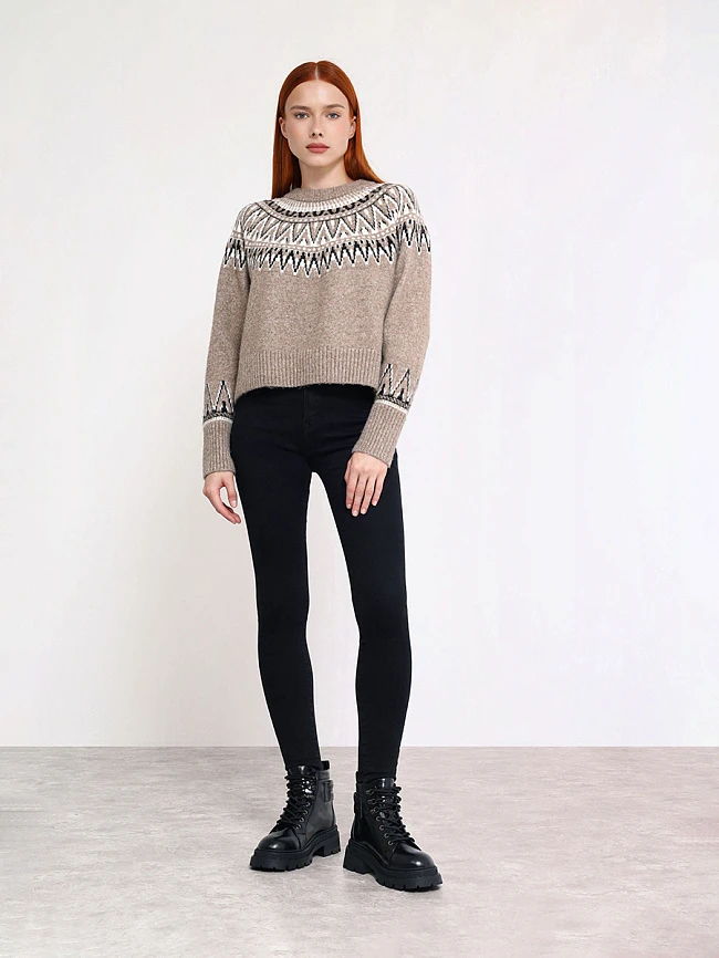 Ботинки женские зимние, цвет черный, натуральная масляная кожа 1013344M | 11