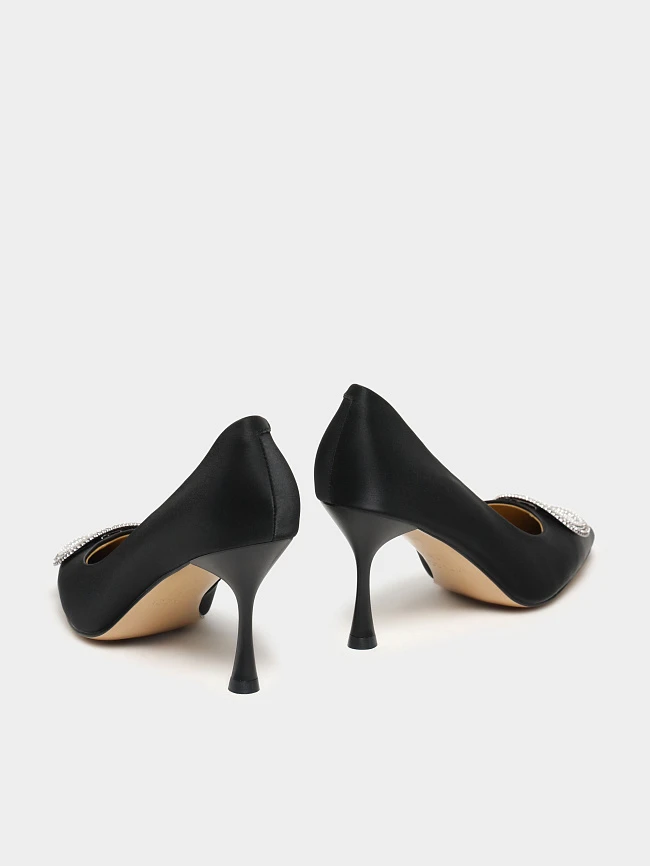 Туфли женские всесезонные, цвет черный, натуральная кожа 23VC007 | 4