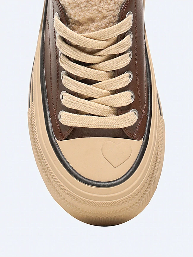 Кеды женские демисезонные, цвет коричневый, искусственная кожа 3630321 | 4