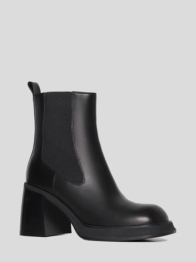 Полусапоги женские демисезонные, цвет черный, натуральная кожа 7950005 | 1