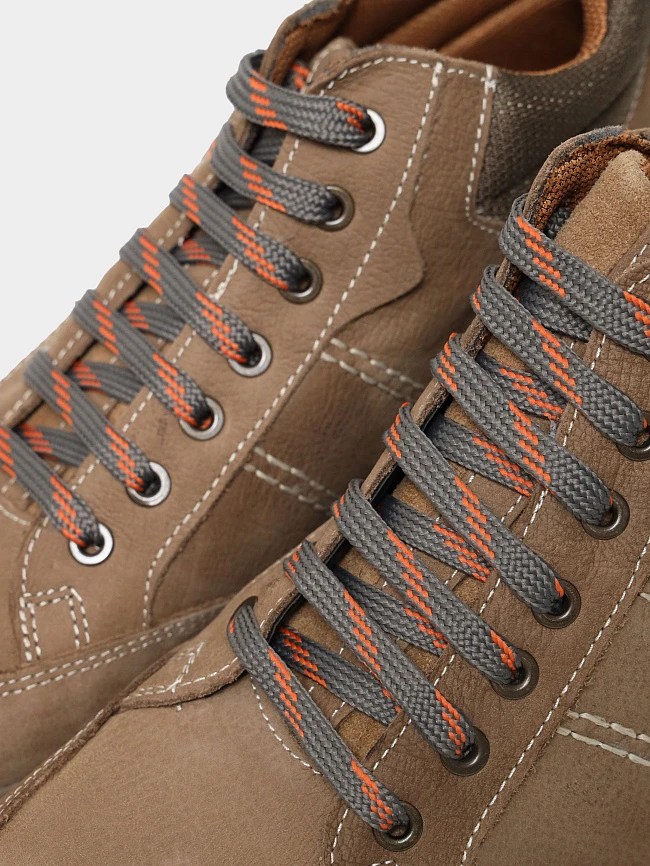 Кеды мужские демисезонные, цвет рыжий, натуральный нубук M969002 | 6