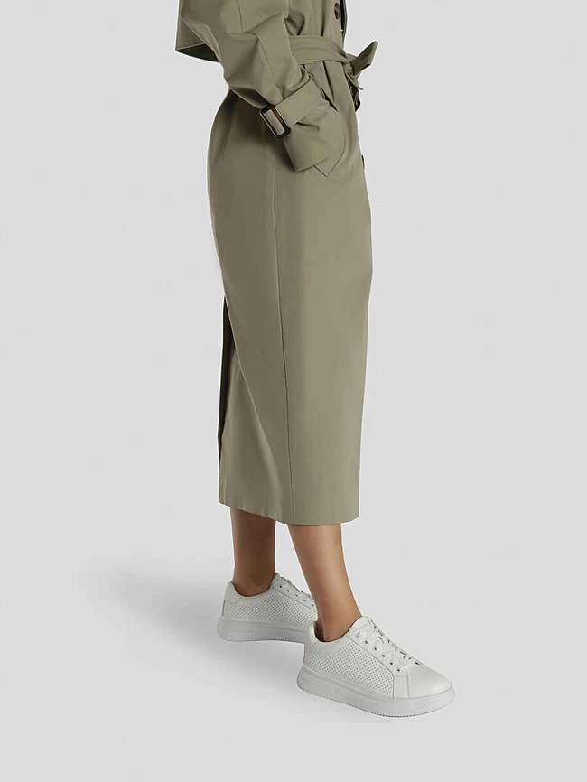 Кеды женские демисезонные, цвет белый, натуральная кожа и полимерные материалы 221020 | 8