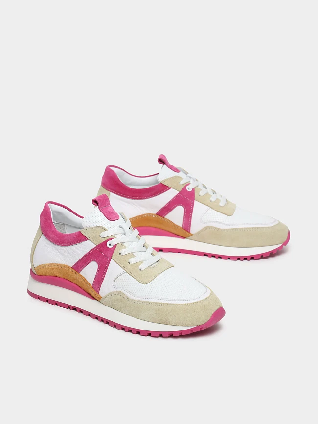 Кроссовки женские демисезонные, цвет мультиколор, натуральная кожа/натуральный спилок 1221474 | 3