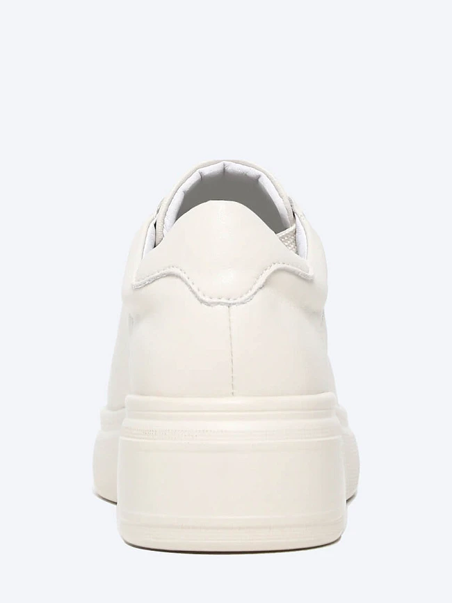 Кеды женские демисезонные, цвет молочный, натуральная кожа и полимерные материалы 6810070 | 5