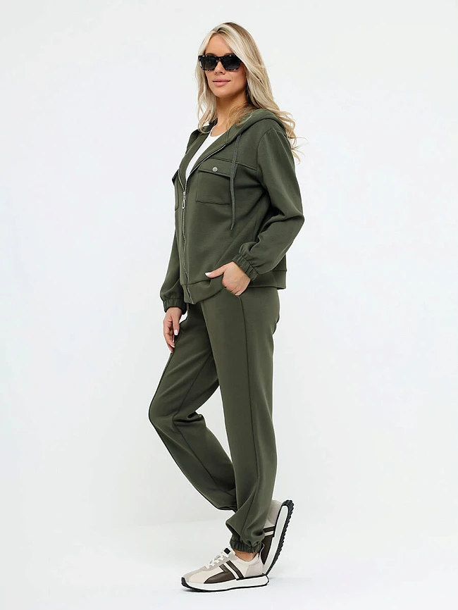 Комплект (толстовка+брюки) женские демисезонные KA17620-18 | 3