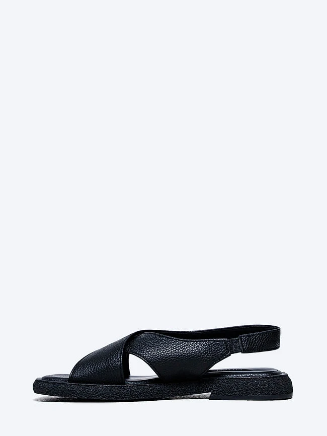 Сандалии женские летние, цвет черный, натуральная кожа и полимерные материалы 1849800 | 3