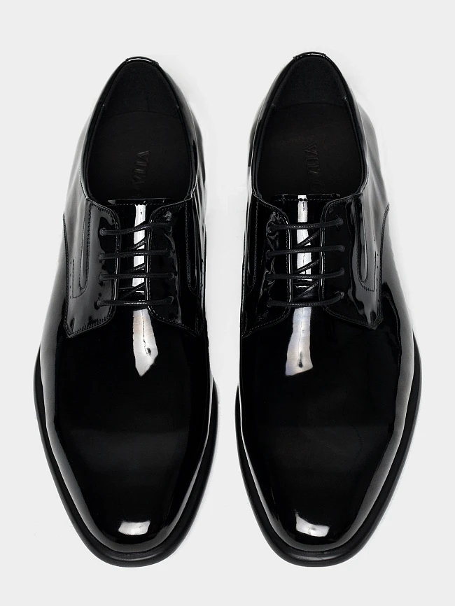 Полуботинки мужские всесезонные, цвет черный, натуральный наплак M1022954 | 5