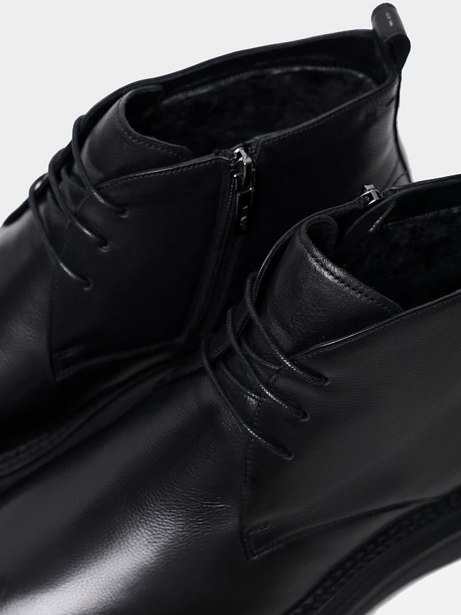 Ботинки мужские зимние, цвет черный, натуральная кожа M1023019M | 6