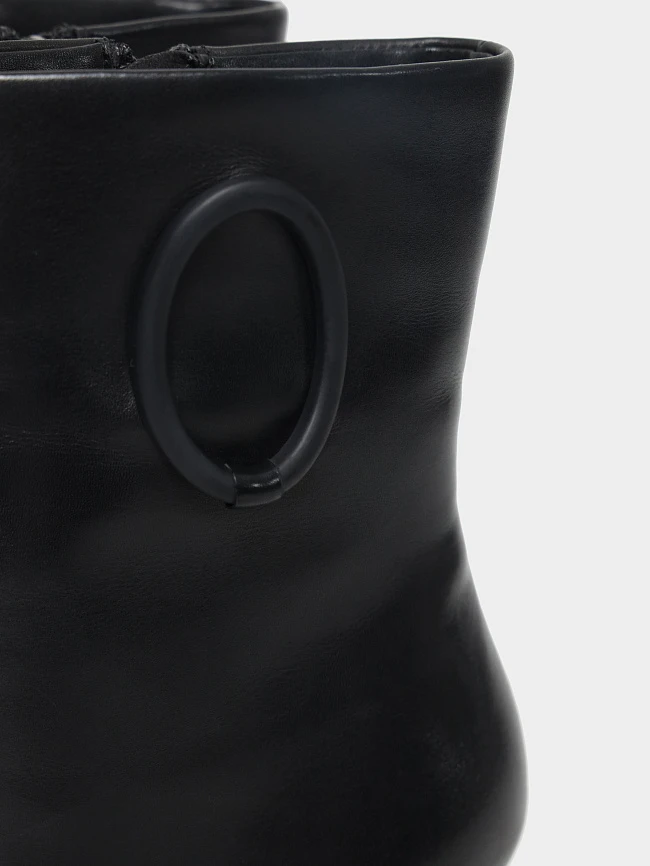 Полусапоги женские демисезонные, цвет черный, натуральная кожа 1492343P | 6