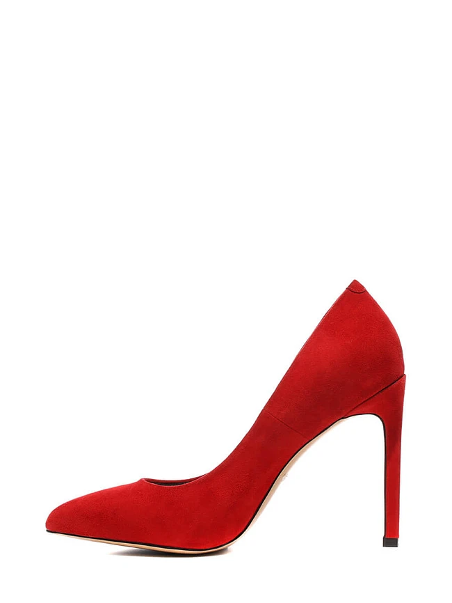 Туфли 493106 женские цвет красный, натуральный велюр 493106          | 4