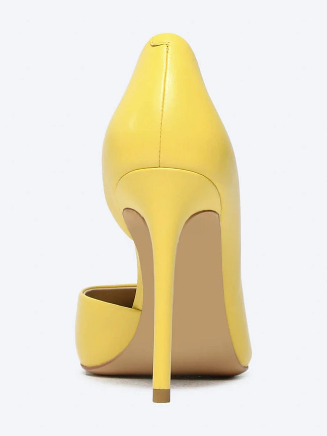 Туфли женские всесезонные, цвет желтый, натуральная кожа 495855 | 5