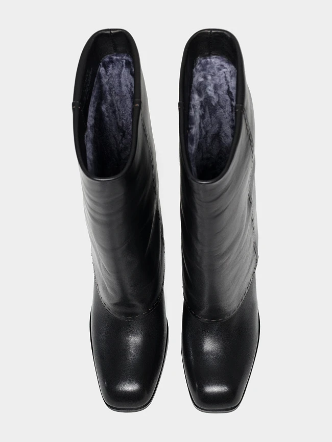 Сапоги женские зимние, цвет черный, натуральная кожа 1494591M-1 | 5