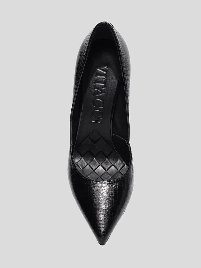 Туфли женские всесезонные, цвет черный, натуральная кожа 1492981 | 4