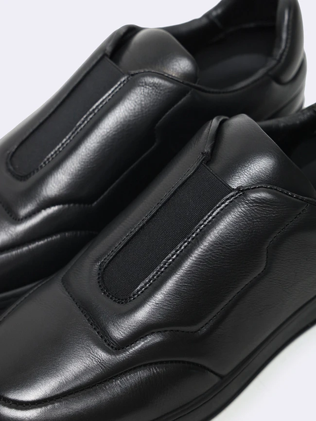 Кеды мужские демисезонные, цвет черный, натуральная кожа M1782192-1 | 6