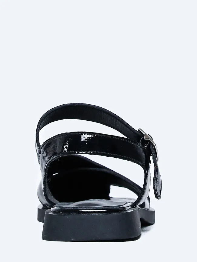 Сандалии женские летние, цвет черный, натуральная кожа и полимерные материалы 1849813 | 5