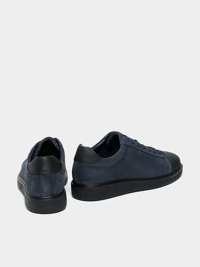 Кеды мужские демисезонные, цвет синий, натуральный нубук/натуральная кожа M1782543 | 3