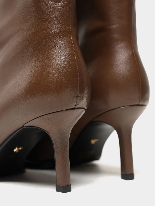 Полусапоги женские всесезонные, цвет коричневый, натуральная кожа 1731205 | 6