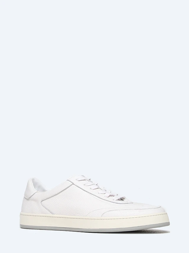 Кеды мужские демисезонные, цвет белый, натуральная кожа M254009 | 1