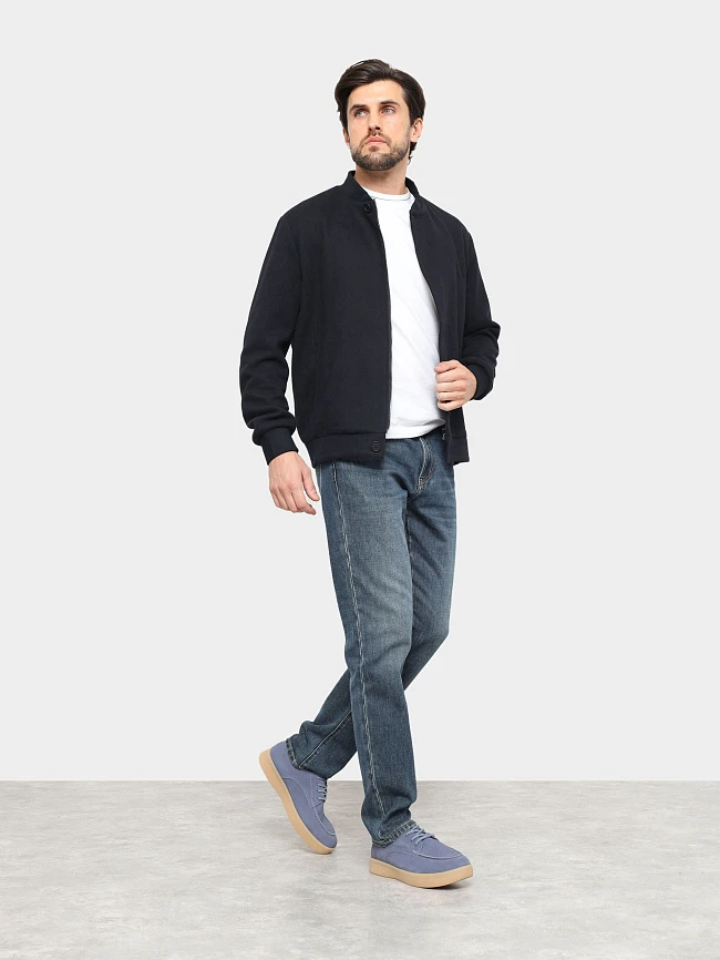 Полуботинки мужские демисезонные, цвет синий, натуральный спилок M8590061 | 10