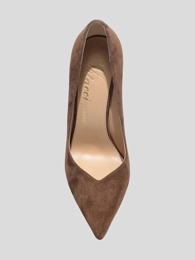 Туфли женские всесезонные, цвет коричневый, натуральный велюр 1493049 | 4