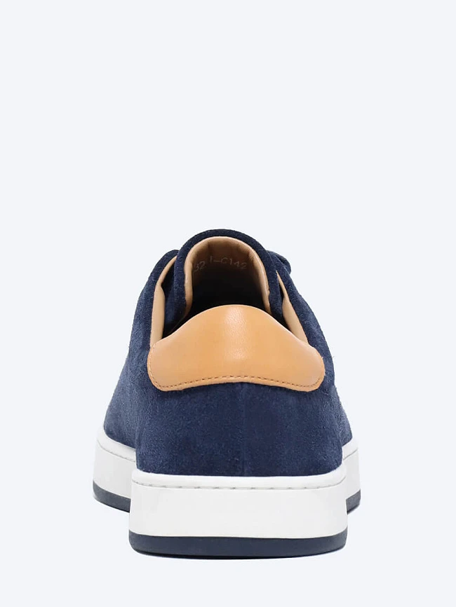 Кеды мужские демисезонные, цвет синий, натуральный спилок/натуральная кожа M253679-1 | 5