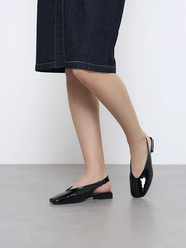 Туфли женские летние, цвет черный, натуральная кожа и полимерные материалы 1849700 | 7