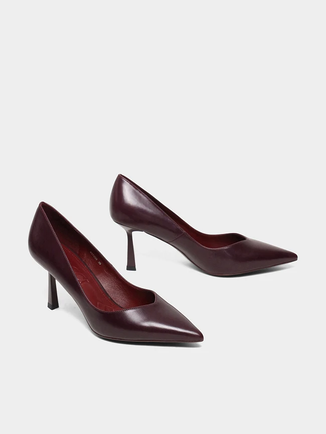 Туфли женские всесезонные, цвет фиолетовый, натуральная кожа 497039 | 3