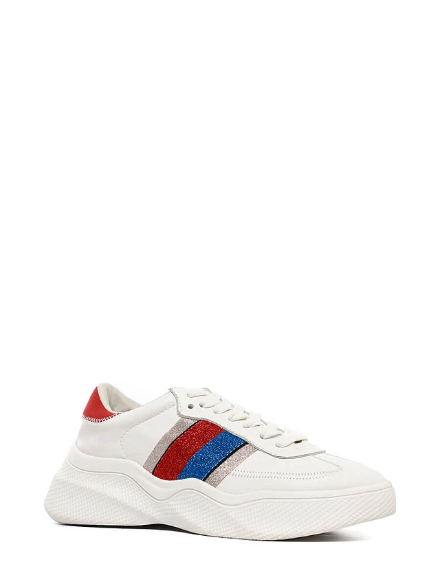 Кроссовки 1011465 женские цвет белый, натуральная кожа 1011465         | 1