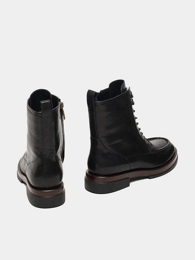 Ботинки женские демисезонные, цвет черный, натуральная кожа 1821621 | 4