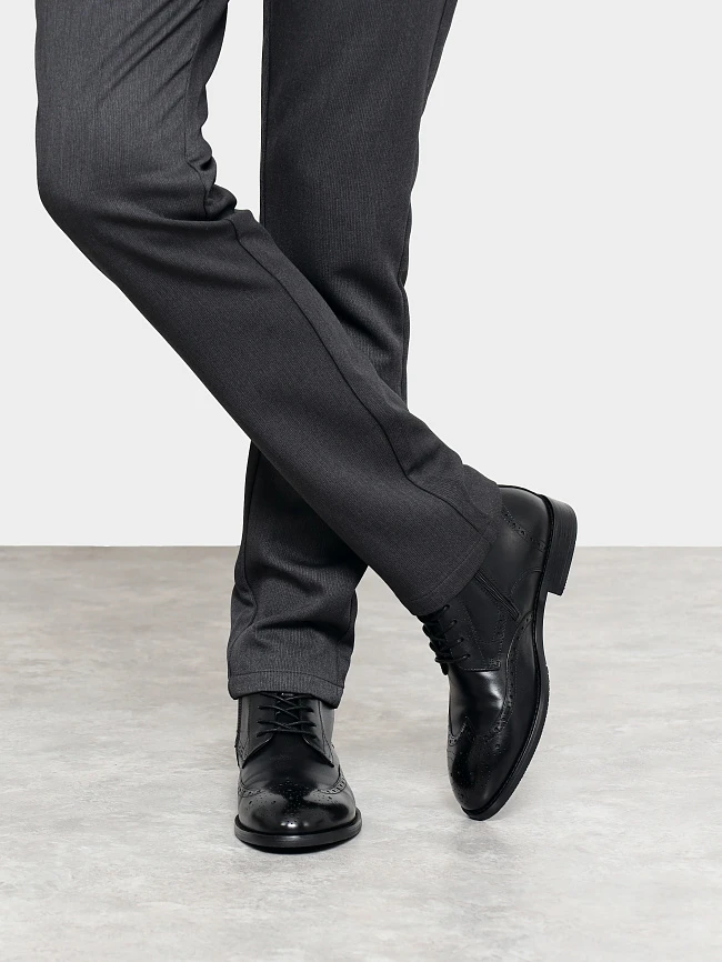 Ботинки мужские демисезонные, цвет черный, натуральная кожа M1782516 | 9