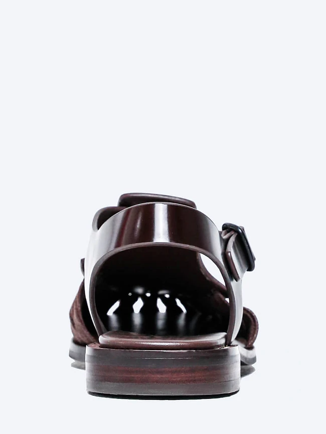 Туфли женские летние, цвет коричневый, натуральная кожа 641987-1 | 5