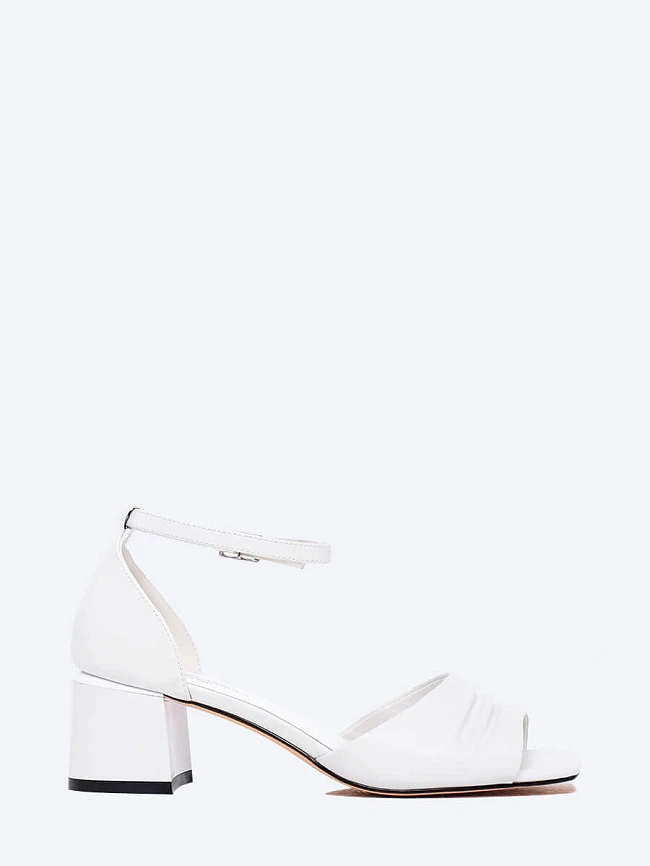 Босоножки женские летние, цвет белый, натуральная кожа и полимерные материалы 1849803 | 2